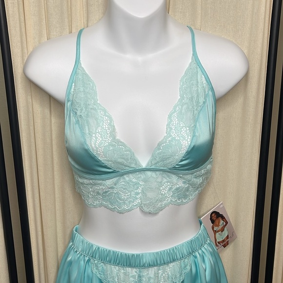 NEW- DREAMGIRL 2PC MINT LINGERIE SET SIZE SMALL - Picture 3 of 11